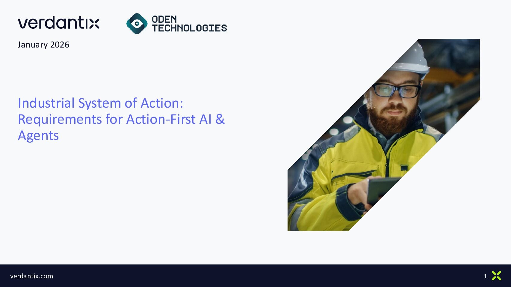 Industrial System of Action: Requirements for Action-First AI & Agents